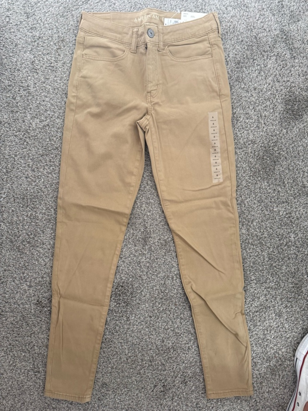 American Eagle Outfitters Khaki Stretch Jeggings